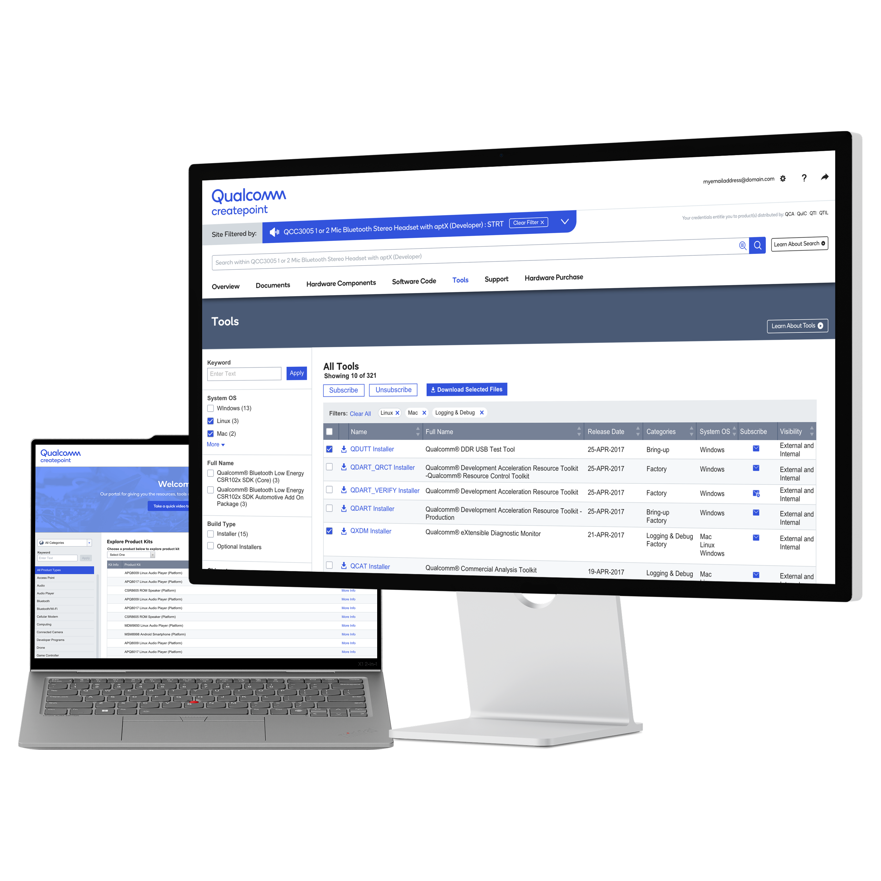 Qualcomm Enterprise Resource Portal Redesign