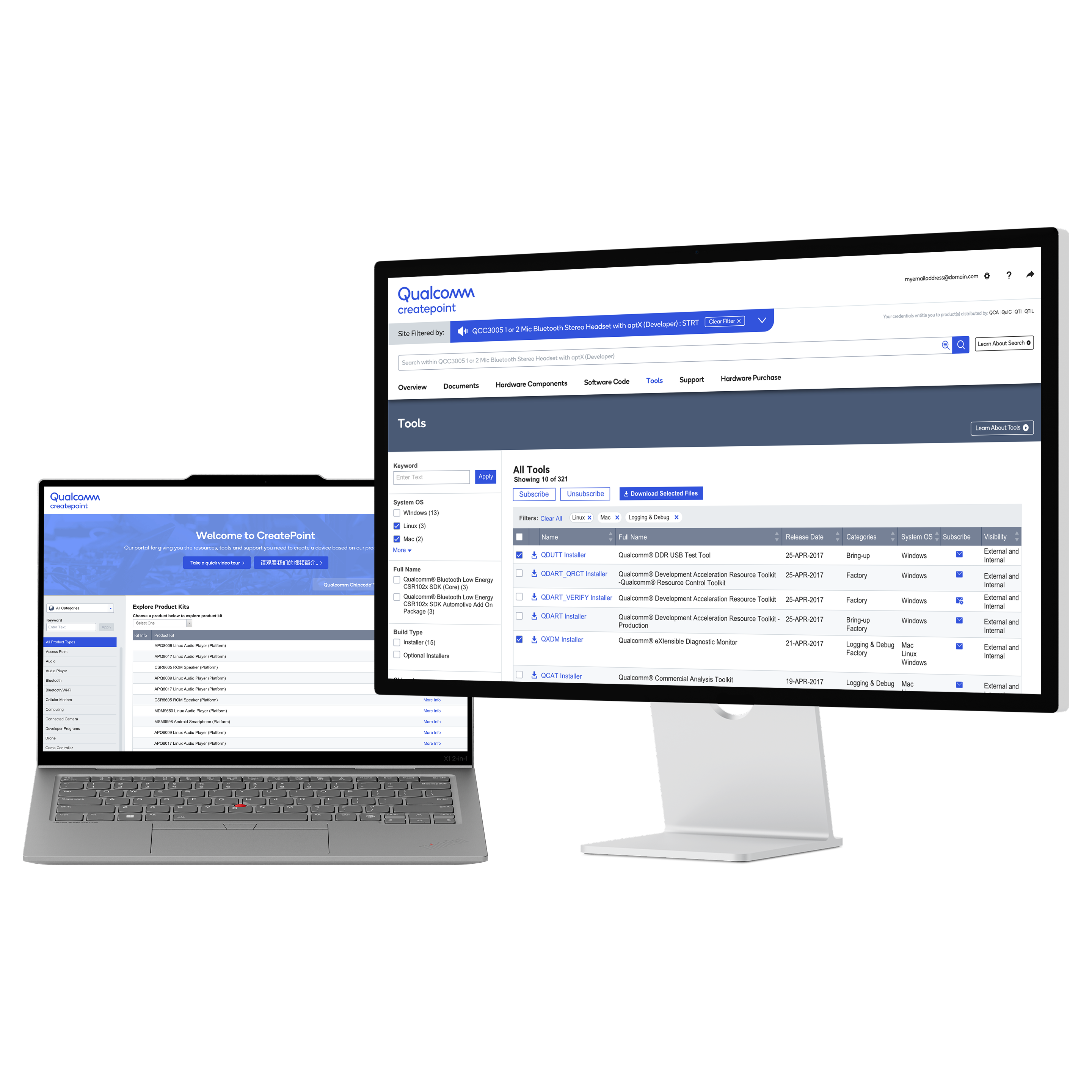 Qualcomm Enterprise Resource Portal Redesign