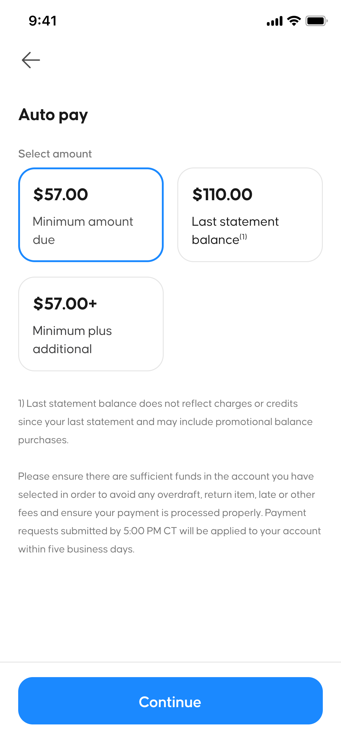 Step 2 - Recurring Amount Configuration