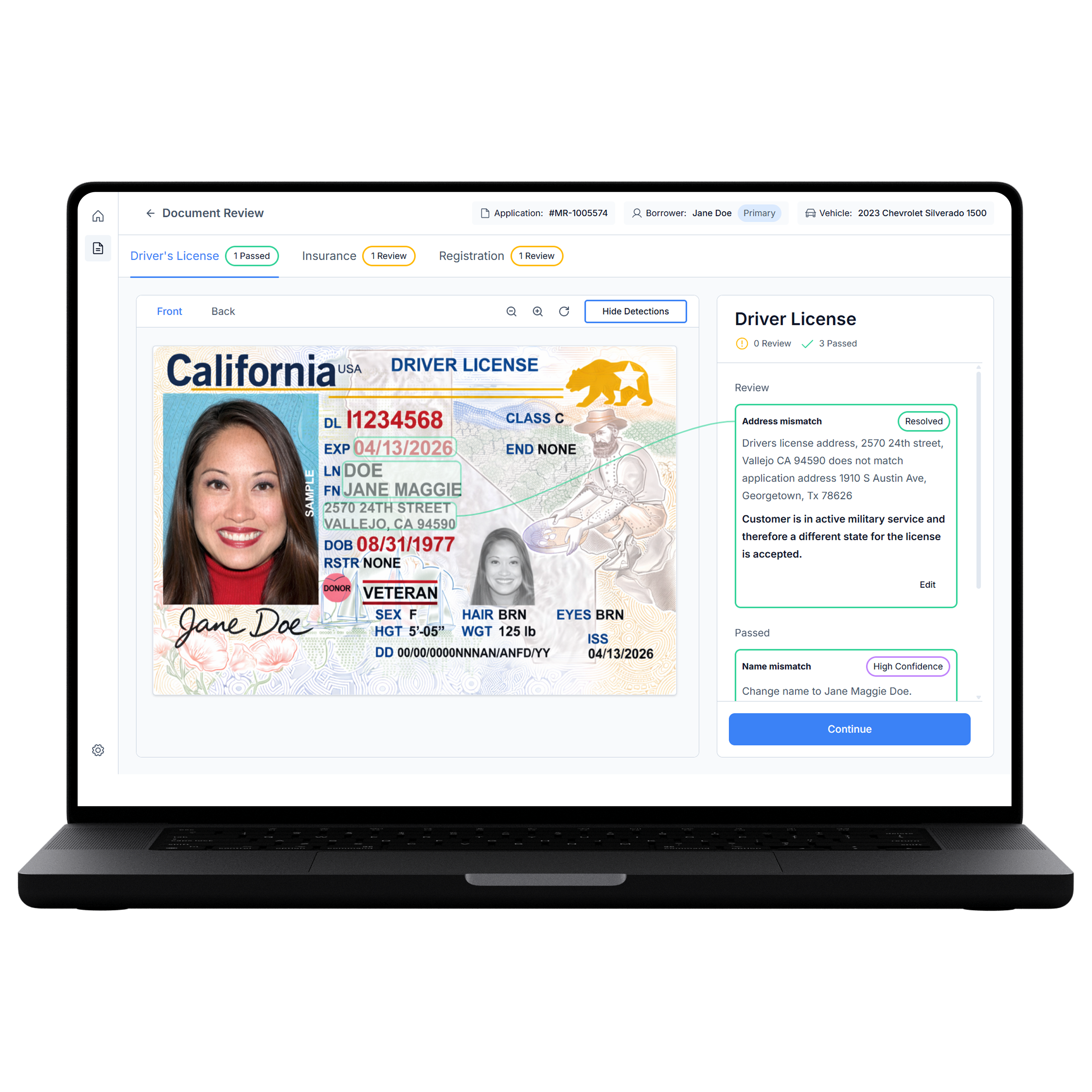 Caribou Financial - AI-Assisted Document Verification